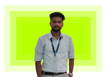Abhijhith in white shirt